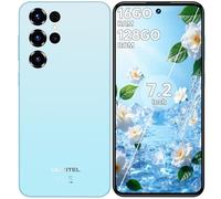 OUKITEL C68 - Telephone Portable Android 15, 120Hz Telephone Portable Pas Cher 7.2" HD+,16(4+12) GO RAM+128GO ROM Smartphone Pas Cher Dual Sim 4G,64MP+8MP, 6000mAh, Fingerprint/Face ID/OTG/GPS,Bleu