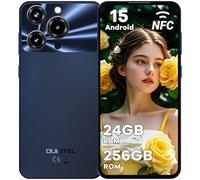 OUKITEL C69 Telephone Portable - 7.2" HD+ 120Hz Écran 24GO RAM+256GO ROM/TF 1TO Smartphone Pas Cher Android 15 Téléphone Portable Pas Cher 6000mAh 64MP+8MP Dual SIM 4G/Fingerprint/Face ID/GPS/OTG-Noir