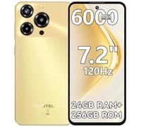 OUKITEL C69 Telephone Portable Android 15, 7.2" HD+120Hz Smartphone Pas Cher, 24GO+256GO/TF 1TO Smartphone Débloqué 2025, 6000mAh Téléphone Gaming, 64MP+8MP, 4G Double SIM/NFC/GPS/Fingerprint/BT5.0