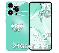 OUKITEL C69 Telephone Portable Android 15, 7.2" HD+ Smartphone Pas Cher, 24(8+16) Go+512Go/TF 1To Smartphone Débloqué, 64MP+8MP, 6000mAh Téléphone Gaming, 4G Double SIM/OTG/NFC/GPS/BT5.0/Fingerprint