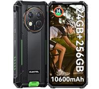 OUKITEL G1 Smartphone Incassable - Android 14 Grande Batterie 10600mAh 24Go+256Go(1To) 6.52 Pouces HD+ IPS 48MP Double Caméra Telephone Incassable IP68/IP69K Antichoc Étanche NFC/OTG/Empreinte/Face ID