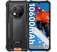 OUKITEL G1S - Telephone Incassable 2026,8GO+128GO, Android 15 Telephone Portable Incassable 10600mAh,6.52" HD, Smartphone Incassable 4G,13MP Caméra,Fingerprint/Face ID/GPS/NFC/2Ans Garantie,Orang
