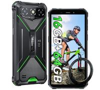 OUKITEL G3 Téléphone Portable Incassable 2025, 16GO+64GO/1TO Smartphone Incassable Android, Batterie 6300mAh Telephone de Chantier, Écran 6", Caméra 13MP, Dual SIM/Face ID/GPS/OTG - Vert