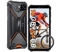 OUKITEL G3 Téléphone Portable Incassable 2025, 16GO+64GO/1TO Smartphone Incassable, Batterie 6300mAh Telephone de Chantier, Écran 6", Caméra 13MP, Dual SIM/Face ID/GPS/OTG - Orange