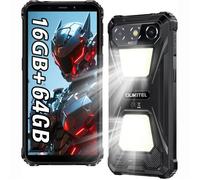 OUKITEL G5 Smartphone Robuste 12Go RAM + 64 Go ROM Caméra 13MP 6,0'' 6300mAh Android 14 Telephone Double SIM 4G GPS - Noir