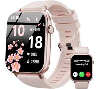 OUKITEL Montre Connectée Femme Homme,1.83"HD Smartwatch avec Appel Bluetooth,Montre Sport avec 100+Sportifs,Smart Watch avec Podometre,Cardio et Sommeil,Etanche IP68,Montre Femme pour iOS Android Rose