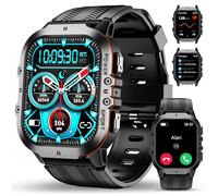 OUKITEL Montre Connectée Homme,1.96" HD Smartwatch avec Appel Bluetooth,100+ Mode Sportifs,Montre Sport pour Surveiller Cardio,Podometre,Sommeil,Étanche 5ATM,Montre Homme pour Android iOS
