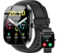 OUKITEL Montre Connectée Homme Femme,1.91" HD Smartwatch avec Appels Bluetooth,140+ Sportifs Modes Montre,Étanche IP68,Moniteur Sommeil,Fréquence Cardiaque,Podomètre,Smart Watch pour Android iOS Noir