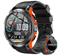 OUKITEL Montre Connectée Homme, Smart Watch Écran AMOLED de 1,43", Autonomie de 14 Jours, Étanche, Appel Bluetooth,Suivi du Sommeil, SpO2 100+Modes Sportifs,Information, Android & iOS