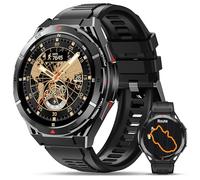 OUKITEL Montre Connectée Homme, Smartwatch GPS Double Bande Écran AMOLED de 1,43 Pouces, Autonomie de 14 Jours, 150 Modes Sportifs, Surveillance de la Fréquence Cardiaque, pour Android et iPhone