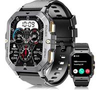 OUKITEL Montre Intelligente pour Homme 2,02" avec appels Bluetooth, Notifications de Messages, oxymètre, cardiofréquencemètre, Moniteur de Sommeil, 100 Modes Sportifs pour Android iOS