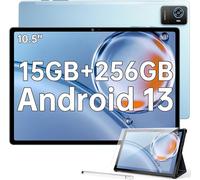 OUKITEL OKT3 Tablet Android 13, 10.5 pouces 15GB + 256GB (TF 2TB) Gaming Tablet PC, 8250mAh 1920*1200 FHD+ Tablets, 16MP+8MP, Widevine L1/Octa-Core/Dual SIM 4G LTE/5G WIFI/BT5.0/GPS/OTG, bleu