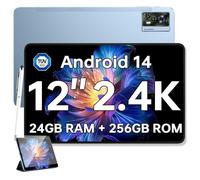 Oukitel OT5S Tablette Tactile 12"" 2.4K - 24Go + 256Go - 8250mAh - Android 14 - Certifiée TÜV SÜD - Widevine L1 - Bleu