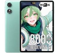 OUKITEL OT6 KID Tablette 10,1" Android 13 pour enfants 16Go+64Go 8000mAh WiFi6 Vert Vert