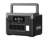 OUKITEL P1000 Plus Station Électrique Portable 1024Wh, 1800W Générateur Solaire, Batterie LiFePO4, 0-80% en 45 Minutes. Idéal pour le Camping, les Camping-Cars et les Pannes de Courant