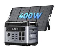 OUKITEL P2001 Plus Station électrique Portable 2048Wh et 400W Panneau Solaire, 2048Wh Batterie LiFePO4, 4 Sorties CA de 2400W (4800W Pic), Idéal pour Voyages et Camping-car