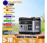 OUKITEL P2001E Plus centrale électrique Portable 2400W puissance de sortie 2048Wh LiFePO4 famille Camping en plein air alimentation de secours alimentation Mobile 2400W 2048Wh