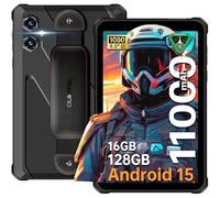 OUKITEL RT3 Plus - Tablette Incassable Android 15 Tablette Tactile 8 Pouces,16GO(4+12) RAM + 128GO ROM,10000mAh Tablette Durcie 4G,16MP Caméra, Dual SIM 4G,IP68/GPS/OTG/NFC/2Ans Garantie,Noir