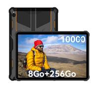 Oukitel RT5 Tablette Tactile Robuste 8Go RAM+256Go ROM 10.1""Écran Batterie 10000mAh Tablette PC Double SIM 4G LTE WIFI - Orange