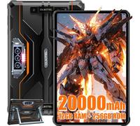 OUKITEL RT8 Tablette Incassable Android 14-12GO+256GO 20000mAh 11" FHD+ 48MP+32MP Cam¿¿ra Dual SIM 4G IP68/IP69K/OTG/NFC/500Nit Orange