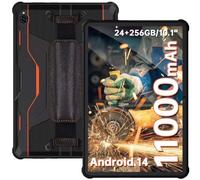 OUKITEL RT9 4G Tablette Incassable,Android 14, 11000mAh, 24Go+256GO Orange