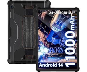 Oukitel RT9 Outdoor Tablet 6/256 Go - Tablette robuste - 10,1 pouces - IP69 résistant à l'eau et résistant - Avec coque - Double SIM 4G - 11 000 mAh