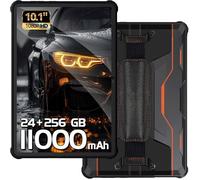 OUKITEL RT9 Tablette Tactile 24Go+256GO 11000mAh Tablette Incassable Durcie 10.1'' Tablette Android 14 Dural SIM 4G/GPS/IP68 Orange