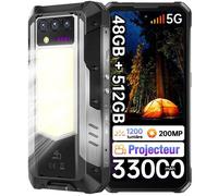 OUKITEL WP100 TITAN Téléphone Portable Incassable 512Go 33000mAh 200MP 6.8"" Smartphone Robuste Avec Projecteur 5G Double SMARTPHONE