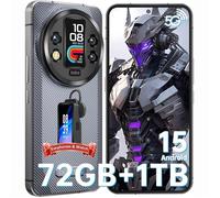 OUKITEL WP200 Pro Smartphone - 72Go + 1To, 6.7''FHD+, 108MP+32MP, Android 15, Dual SIM 5G/NFC avec Écouteurs/Montre Détachables
