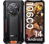 OUKITEL WP28E Téléphone Portable Incassable Android 14, 10600mAh/18W, 16Go RAM +64Go ROM/TF 1To, Smartphone Incassable 6.52" Écran, Caméra 13MP, Telephone de Chantier 4G Dual SIM/GPS/NFC/OTG - Orange