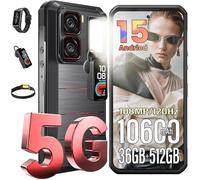 OUKITEL WP300 Smartphone Robuste 5G 36Go+512Go 6.8"" 108MP Telephone Portable Incassable Modulaire Oreillette Double SIM/NFC Noir