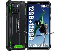 OUKITEL WP32 Telephone Portable Pas Cher - 12GO+128GO,Android14 Telephone Portable Incassable IP68,Octa-Core,6" HD+,Telephone Incassable 6300mAh,20MP Caméra Primaire,GPS/NFC/OTG/2Ans Garantie，Vert