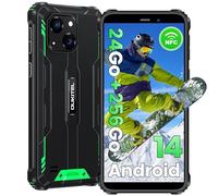 OUKITEL WP32Pro Téléphone Portable Android 14,Smartphone Pas Cher incassable 6" HD+ Octa-Core,24GB+256GB Smartphone débloqué 4G, Batterie 6300mAh,étanchéité IP68,5+20MP Caméra,Double SIM,OTG,NFC-Vert