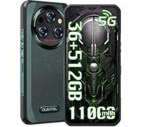 OUKITEL WP35 Pro Smartphone Robuste 36Go + 512Go 11000mAh 6.6"" 64MP Telephone Portable Incassable 5G Double SIM /NFC/OTG/GPS - Vert