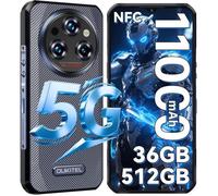 OUKITEL WP35 Pro Smartphone Robuste 5G 36Go+512Go 6.6"" FHD+ 11000mAh 64MP Caméra Telephone Incassable Android 14 Dual SIM/NFC, Gris