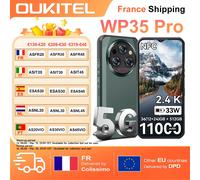 Oukitel WP35 Pro Smartphone robuste 6.6 ''5G 36(12 + 24)GB + 512GB 11000mAh 33W 60Hz 64MP NFC téléphone portable double SIM grey