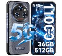 OUKITEL WP35 Pro Telephone Incassable 5G - 36GO（12+24）+512GO Telephone Portable Incassable 11000mAh,6,6 Pouces FHD+, Telephone Portable Android 14,64MP Caméra Primaire,GPS/NFC/OTG/2Ans Garantie,Noir