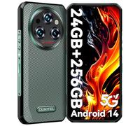 OUKITEL WP35 Telephone Portable Incassable Android 14-24GO(8+16)+256GO, Telephone Portable 5G,Octa-Core,6.6" FHD+,5G Dual SIM, Telephone Incassable 11000mAh,64MP+32MP,GPS/NFC/OTG/2Ans Garantie,Vert