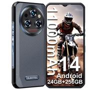 OUKITEL WP35S Smartphone Incassable 24Go+256Go 11000mAh 6.56"" FHD+ 58MP Android 14 Dual 4G SIM/NFC/GPS/Telephone de Chantier, Noir