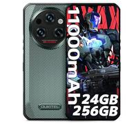 OUKITEL WP35S Telephone Portable Incassable, 24Go+256Go/1To - 11000mAh - Android14, Écran 6.56" FHD+/16MP+58MP Smartphone, IP68/69K/Dual 4G SIM/NFC/Fingerprint/OTG/GPS/Telephone de Chantier, Vert