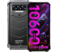 OUKITEL WP38 Smartphone Robuste - 256 Go 10600mAh - 6.52"" - 13MP - IP68 Téléphone - Double Sim 4G/GPS/NFC/Face ID - Noir