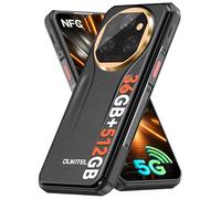 OUKITEL WP39 Pro 5G Telephone Portable Incassable 2025-36Go +512Go/2TO, Smartphone Incassable 11000mAh/33W, Dimensity 6300 Android 14, 6.6" FHD+, 64MP, Téléphone de Chantier 5G Dual SIM/NFC- Or Noir