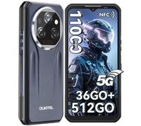 OUKITEL WP39 Pro 5G Telephone Portable Incassable,36Go RAM +512Go ROM/2To,11000mAh/33W, MTK Dimensity 6300 Octa-Core,6.6" FHD+ IPS Smartphone Incassable Android 14,64MP+32MP,Dual SIM/NFC/OTG,Noir