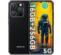 OUKITEL WP52 Téléphone Incassable 5G - 16 Go+256 Go(TF 2TB) Android 14 Smartphone Incassable,6,58 Pouces MTK Dimensity 6100+ 6500mAh Téléphone Portable Incassable,48MP/Dual SIM/IP68/NFC/OTG/GPS Noir