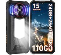OUKITEL WP53 Pro Smartphone Robuste 24Go + 256 Go 11000mAh 6.52'' Android 15 50MP Haut-parleur 128dB NFC Double Sim 4G GPS - Noir