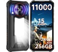 OUKITEL WP53 Pro Téléphone Incassable 24Go+256Go 6,52'' FHD+ Dural SIM/GPS/128dB Noir Noir