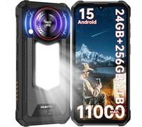 OUKITEL WP53 Pro Telephone Incassable Android 15-11000mAh Telephone Portable Incassable Lampe Camping,24GO(8+16)+256GO,6,52 Pouces Smartphone 128dB Haut-Parleurs,50MP/GPS/NFC/OTG/2Ans Garantie,Noir