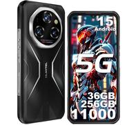 OUKITEL WP55 5G Smartphone Robuste Android 15 Téléphone Incassable - 36Go+256Go/2To - 6.6''FHD+ 120Hz 108MP+32MP 11000mAh NFC- Noir