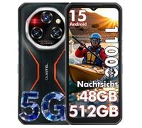 OUKITEL WP55 Pro 5G Telephone Portable Incassable 48+512Go 6.6"" 11000mAh Smartphone Robuste Android 15 108MP Dual SIM/NFC Orange