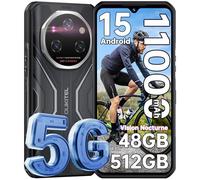 OUKITEL WP55 Pro Smartphone Incassable 5G - Android 15, 48Go+512Go/TF2To Telephone Portable Incassable, 108MP+32MP+8MP Vision Nocturne 120Hz 6.6" 2.4KFHD+ 11000mAh+33W IP68/IP69K,Dual SIM/NFC/OTG-2025